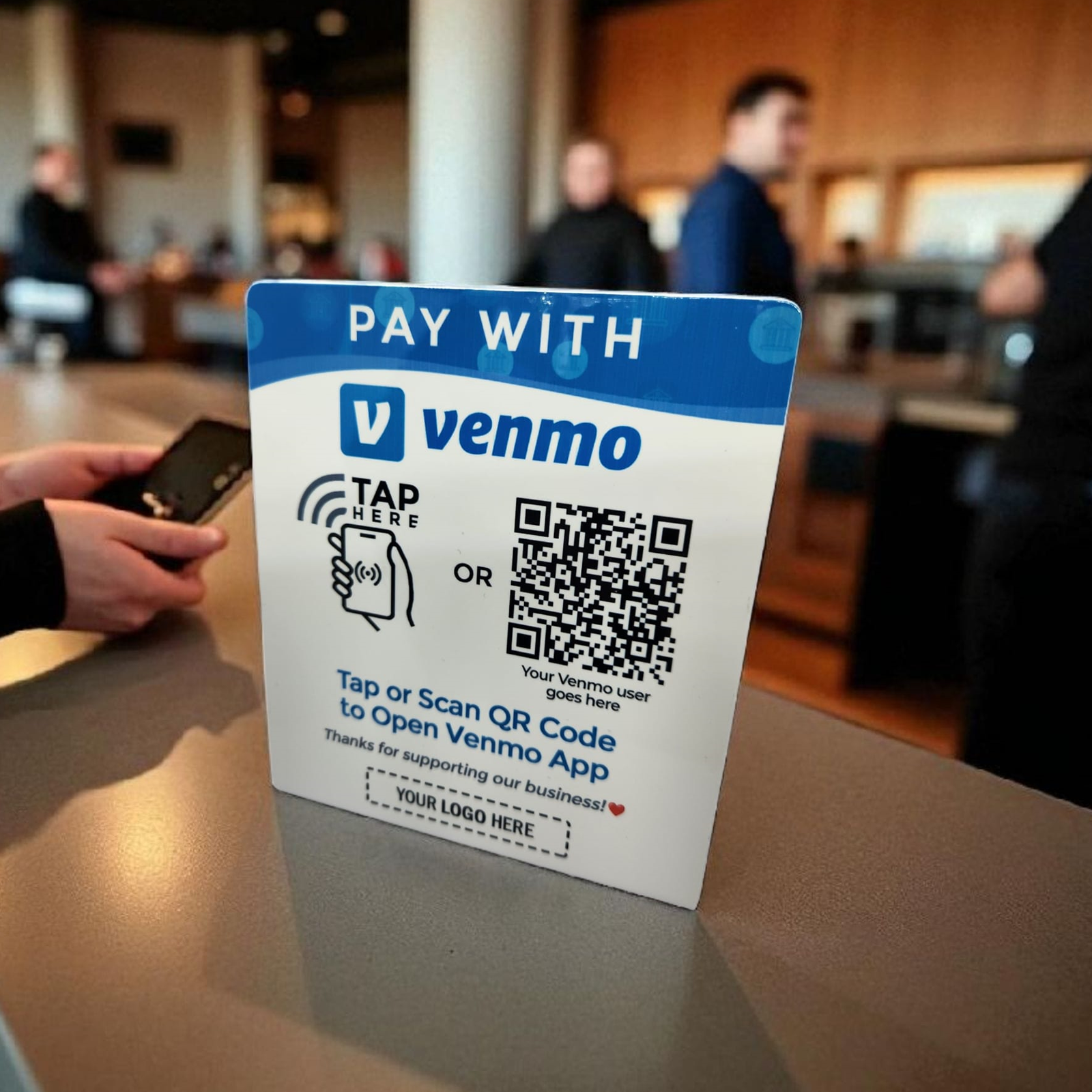 TapJetPro Zelle NFC Payment Stand Tap to Pay Device